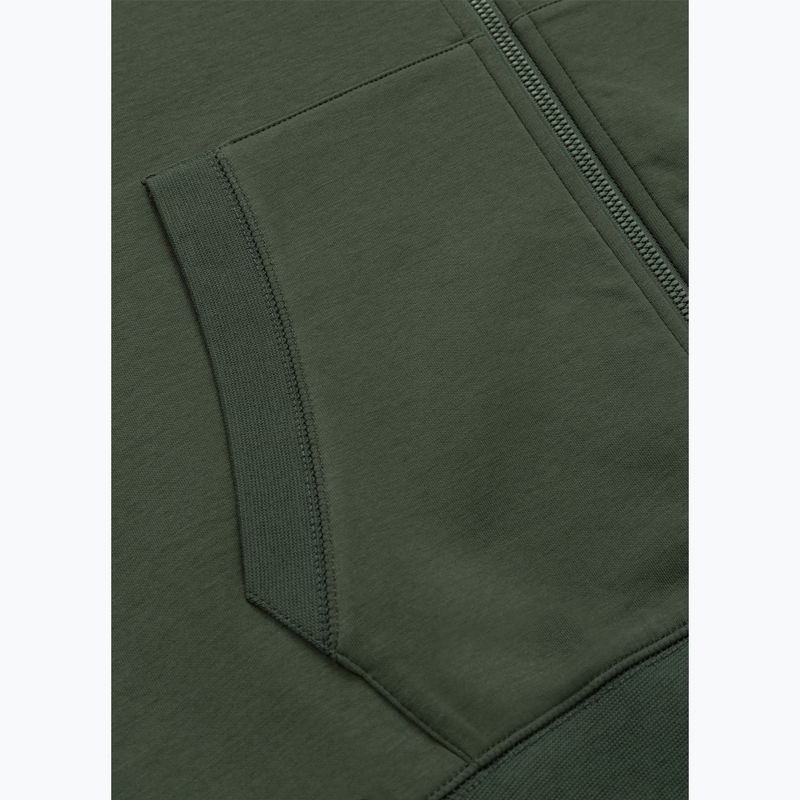 Мъжки суитшърт Pitbull Sampson Hooded Zip Sweatshirt old green 11