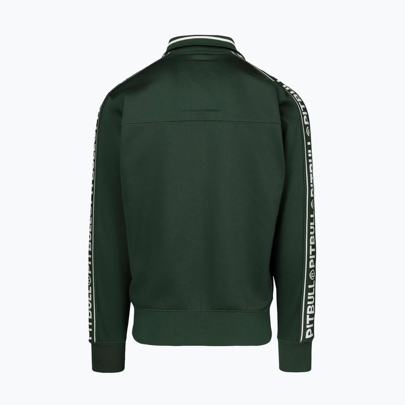 Мъжки суитшърт Pitbull Trackjacket Tape Logo Terry Group bottle green 6