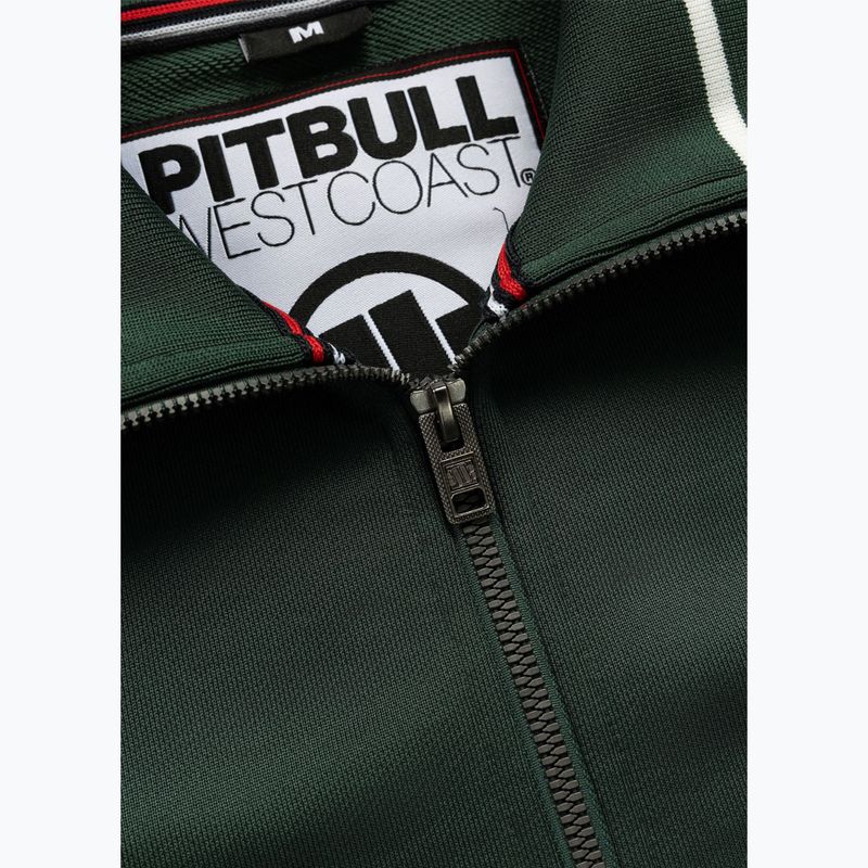 Мъжки суитшърт Pitbull Trackjacket Tape Logo Terry Group bottle green 7