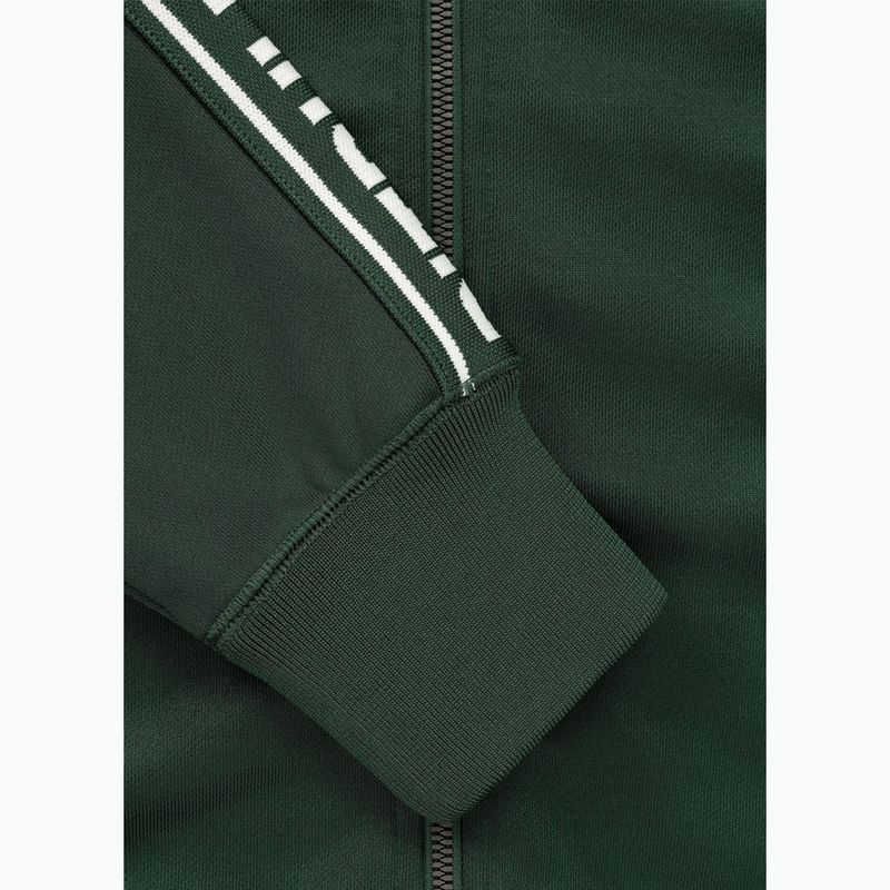 Мъжки суитшърт Pitbull Trackjacket Tape Logo Terry Group bottle green 8