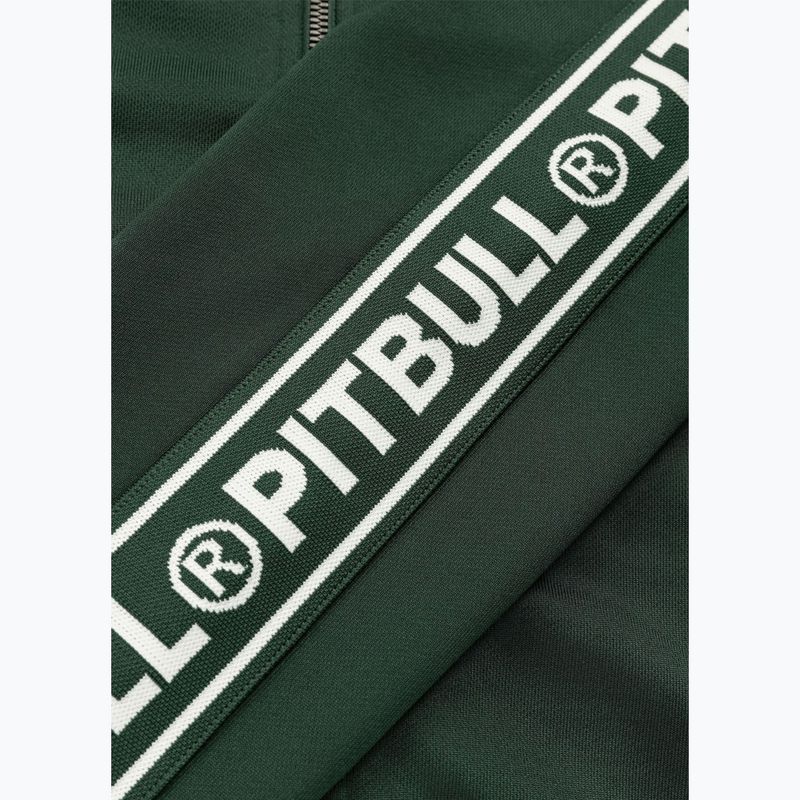 Мъжки суитшърт Pitbull Trackjacket Tape Logo Terry Group bottle green 11