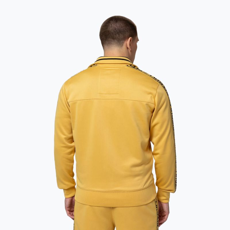 Мъжки суичър Pitbull Trackjacket Tape Logo Terry Group pale yellow 3