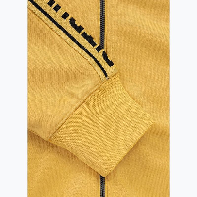 Мъжки суичър Pitbull Trackjacket Tape Logo Terry Group pale yellow 9