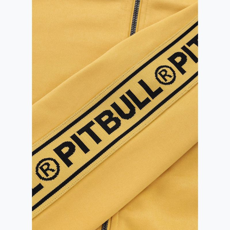 Мъжки суитшърт Pitbull Trackjacket Tape Logo Terry Group pale yellow 12
