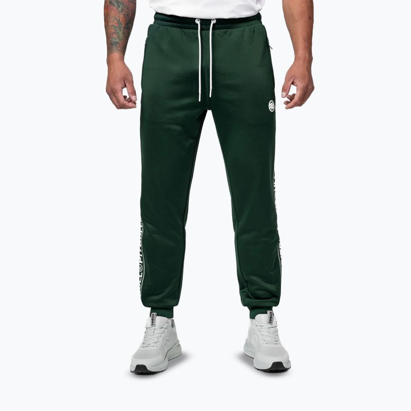 Мъжки панталони Pitbull Trackpants Tape Logo Terry Group pants bottle green