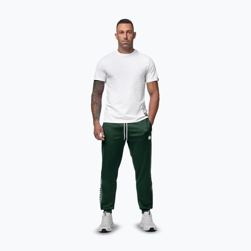 Мъжки панталони Pitbull Trackpants Tape Logo Terry Group pants bottle green 2