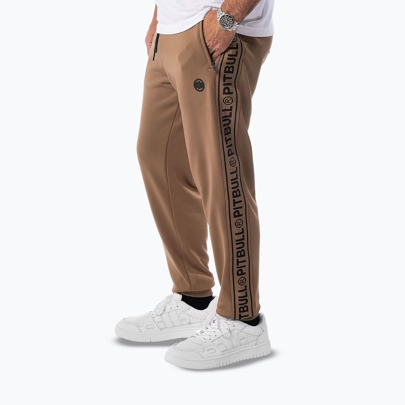 Мъжки панталони Pitbull Trackpants Tape Logo Terry Group coyote brown