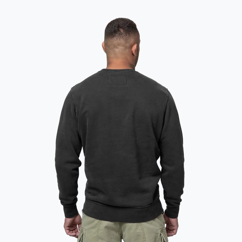 Мъжки суитшърт Pitbull Hackett Crewneck washed dark graphite 3