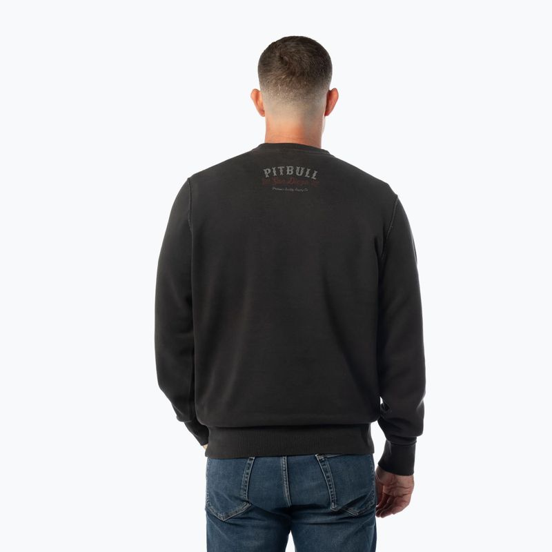 Мъжки суитшърт Pitbull Strength & Respect Crewneck washed dark graphite 3