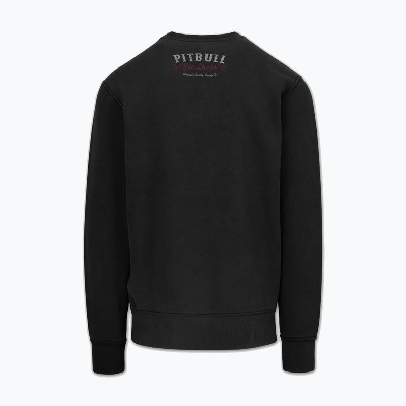 Мъжки суитшърт Pitbull Strength & Respect Crewneck washed dark graphite 6