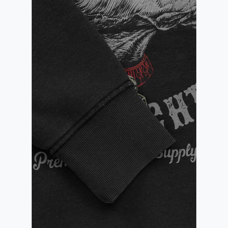 Мъжки суитшърт Pitbull Strength & Respect Crewneck washed dark graphite 10