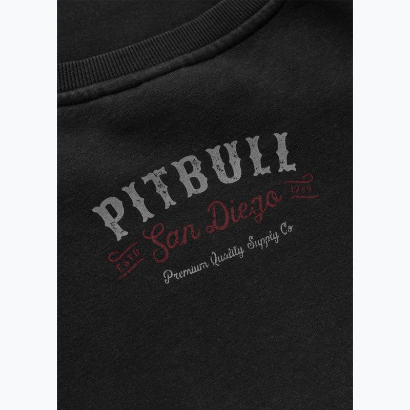 Мъжки суитшърт Pitbull Strength & Respect Crewneck washed dark graphite 11