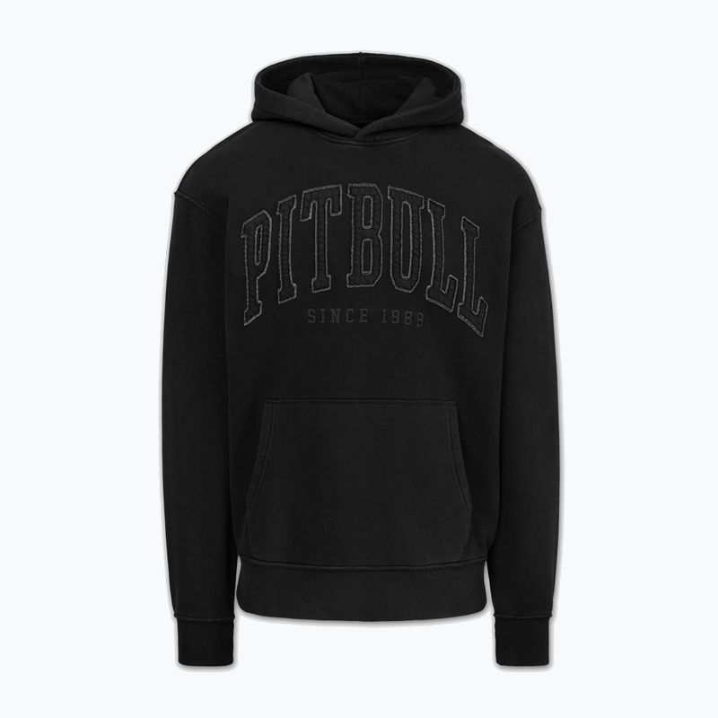 Мъжки суитшърт Pitbull Orlando Hooded whashed dark graphite 3