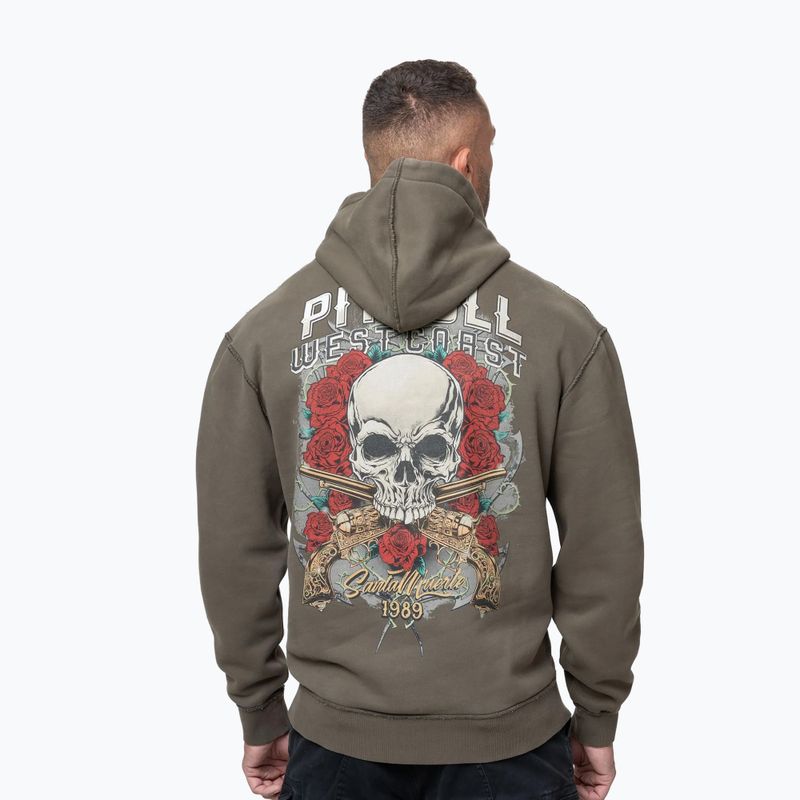 Мъжки суитшърт Pitbull Santa Muerte Hooded major olive 2