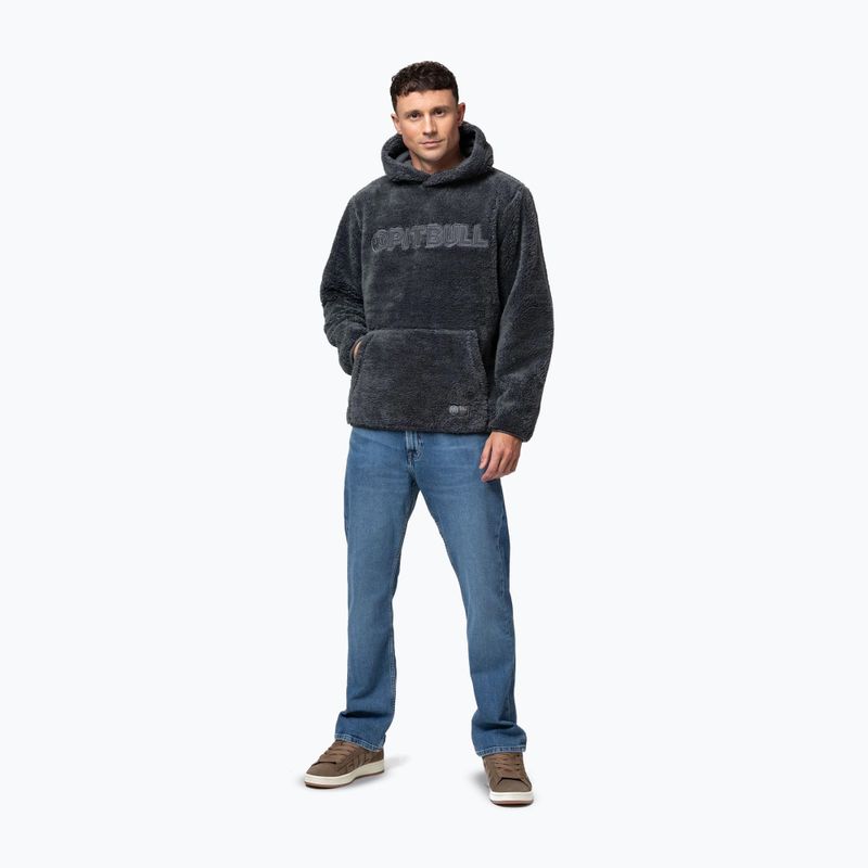 Мъжки суитшърт Pitbull Aragon Hooded graphite 2