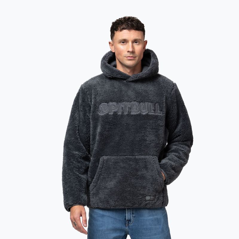 Мъжки суитшърт Pitbull Aragon Hooded graphite 4