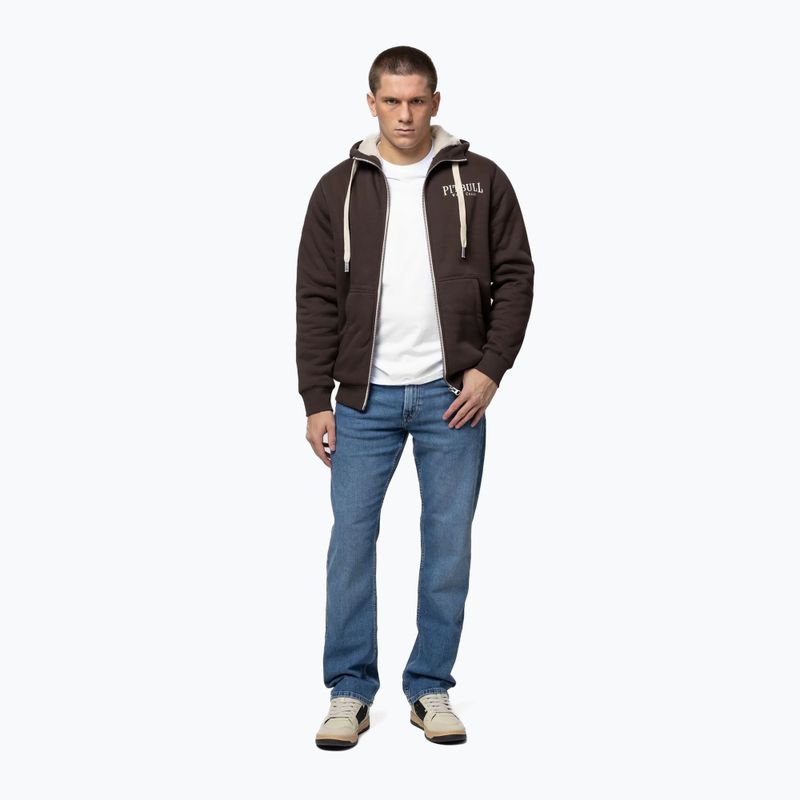 Мъжки суитшърт Pitbull Ruffin Detroit Hooded Zip dark chocolate 2