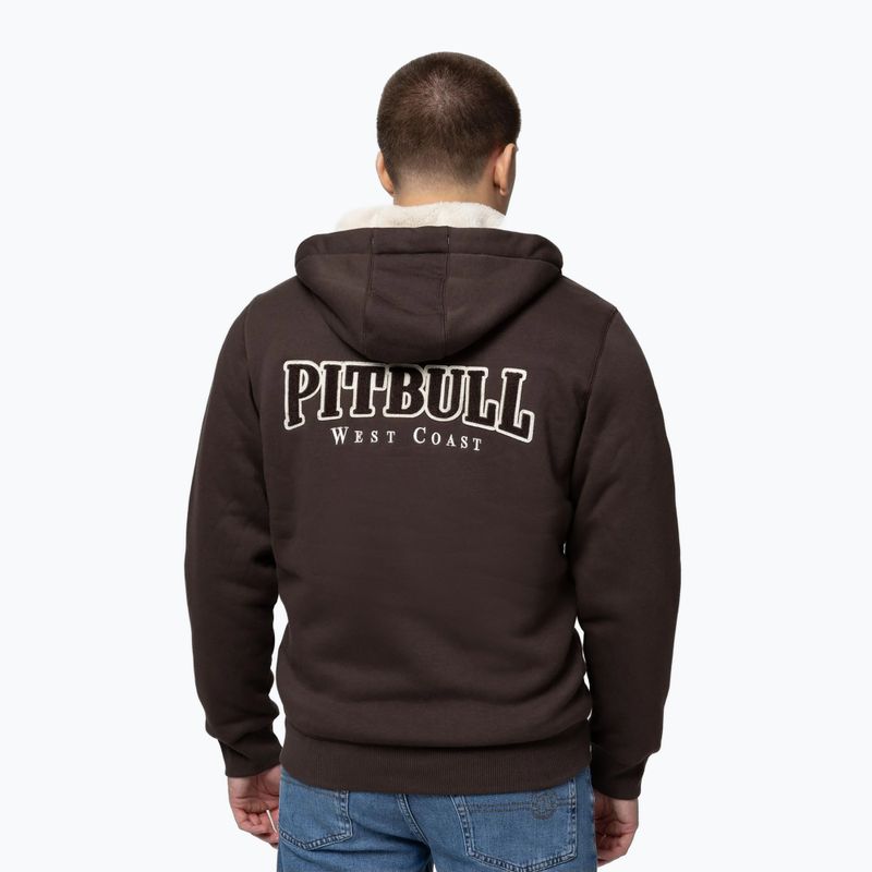 Мъжки суитшърт Pitbull Ruffin Detroit Hooded Zip dark chocolate 3