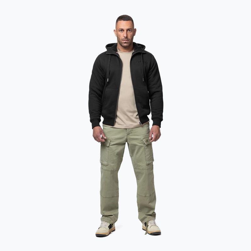 Мъжки суитшърт Pitbull Ruffin Detroit Hooded Zip black/black 2