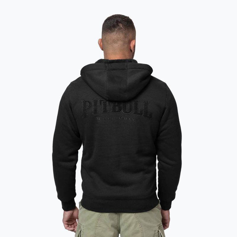 Мъжки суитшърт Pitbull Ruffin Detroit Hooded Zip black/black 3