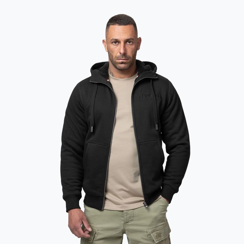 Мъжки суитшърт Pitbull Ruffin Detroit Hooded Zip black/black 4