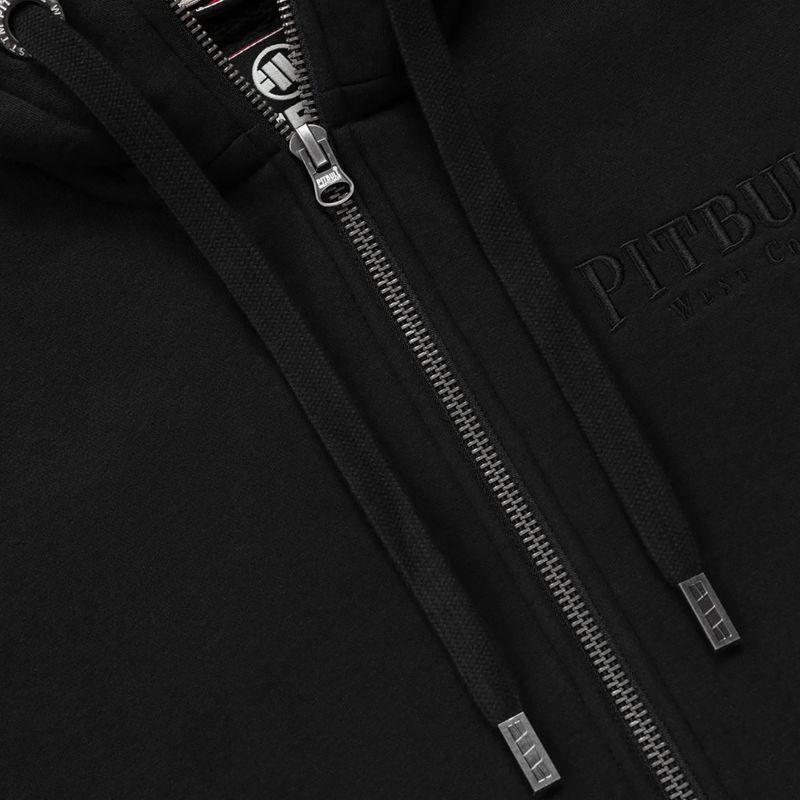 Мъжки суитшърт Pitbull Ruffin Detroit Hooded Zip black/black 8