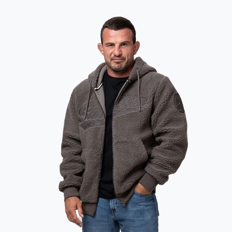 Мъжки суитшърт Pitbull Galaxy Hooded Zip taupe 4
