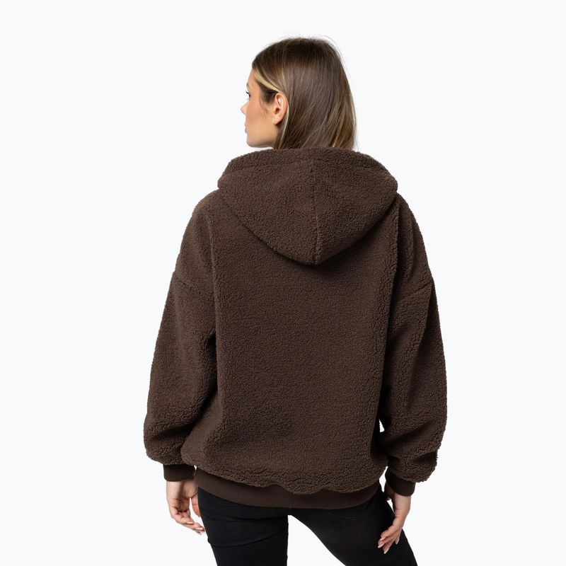 Дамски суитшърт Pitbull Daisy Hooded Zip dark chocolate 3