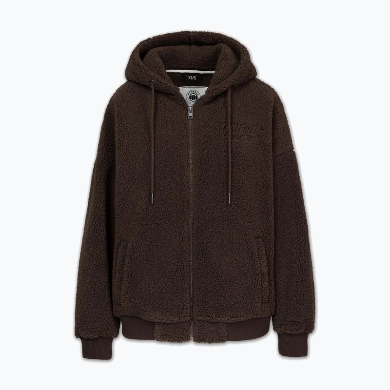Дамски суитшърт Pitbull Daisy Hooded Zip dark chocolate 6