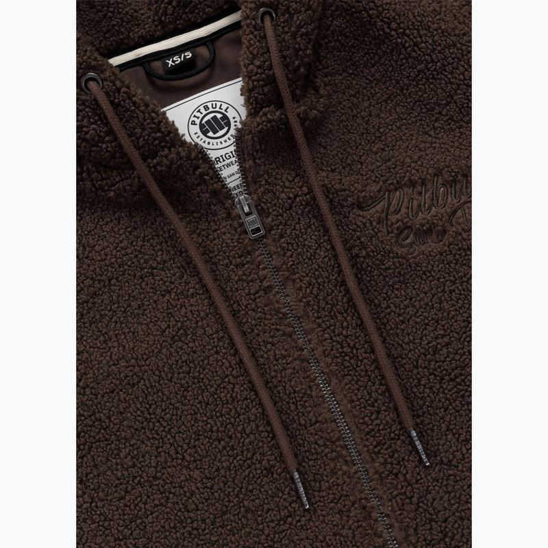 Дамски суитшърт Pitbull Daisy Hooded Zip dark chocolate 8