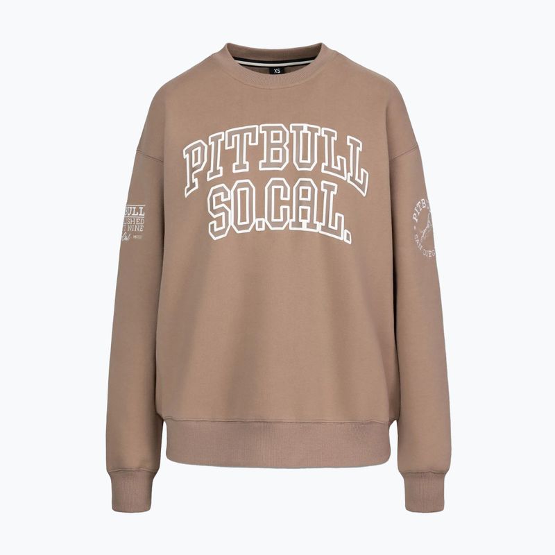 Дамски суитшърт Pitbull Crewneck Fiora chocolate mousse 4