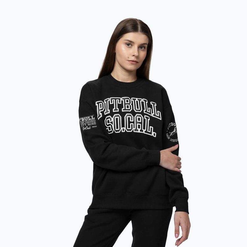 Дамски суитшърт Pitbull Crewneck Fiora black/black 4
