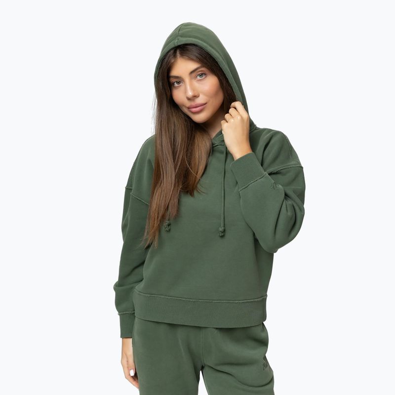 Дамски суитшърт Pitbull Lovia Hooded sage green 4