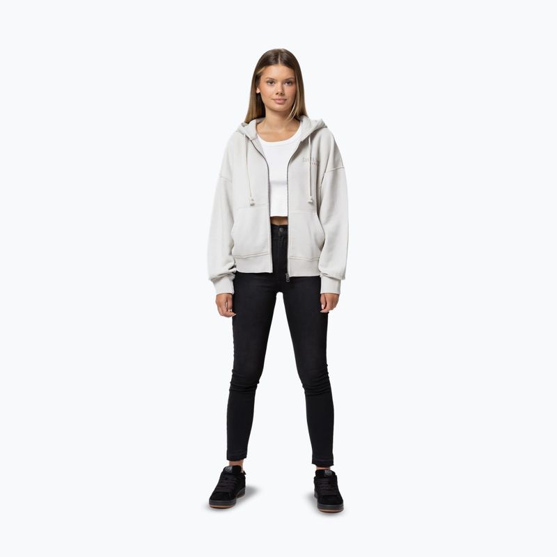 Дамски суитшърт Pitbull Santa Muerte Hooded Zip white stone 2