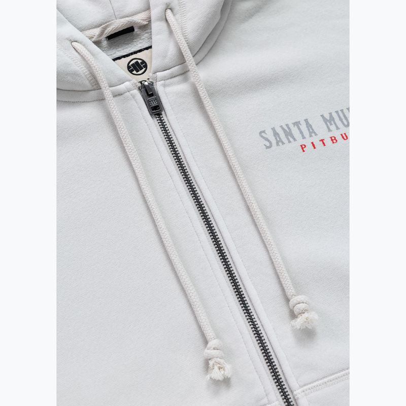 Дамски суитшърт Pitbull Santa Muerte Hooded Zip white stone 10
