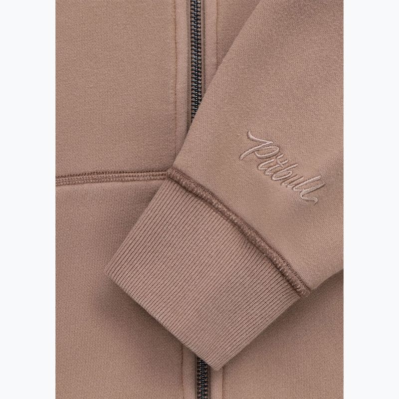 Дамски суитшърт Pitbull Skull Surf Hooded Zip chocolate mousse 12