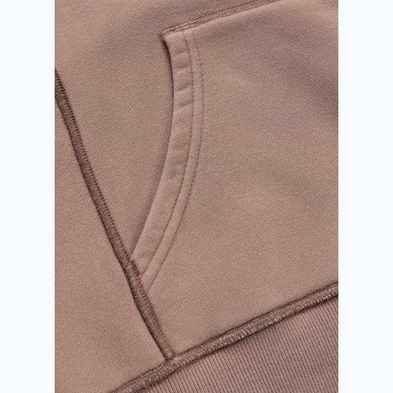 Дамски суитшърт Pitbull Skull Surf Hooded Zip chocolate mousse 13