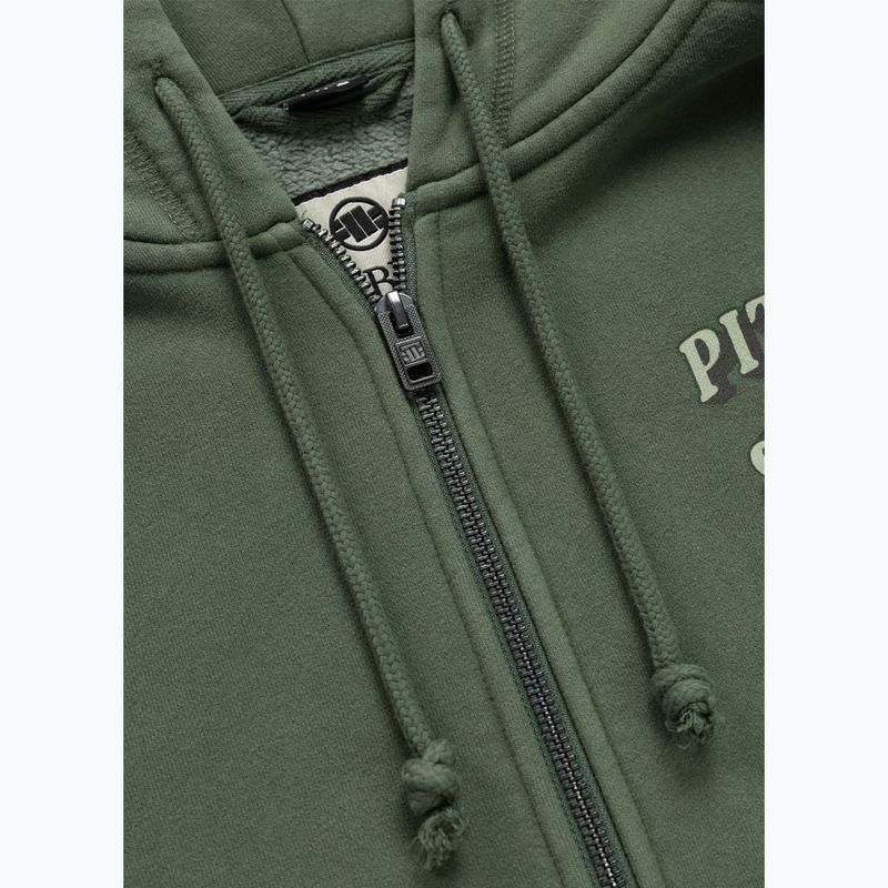 Дамски суитшърт Pitbull Sweetie Hooded Zip sage green 8