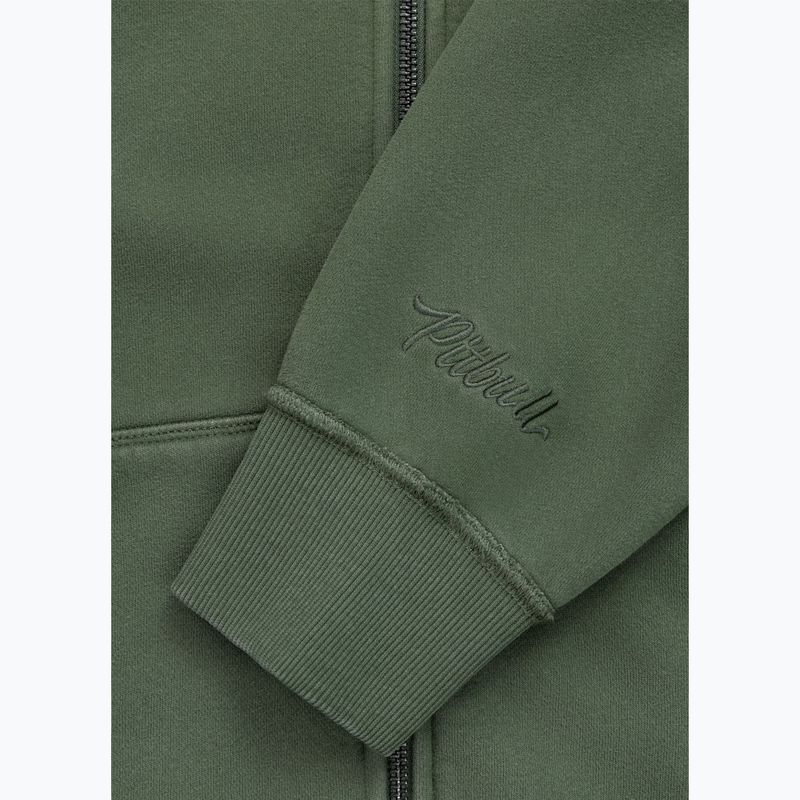 Дамски суитшърт Pitbull Sweetie Hooded Zip sage green 11