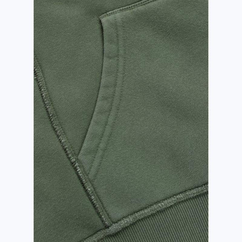 Дамски суитшърт Pitbull Sweetie Hooded Zip sage green 12