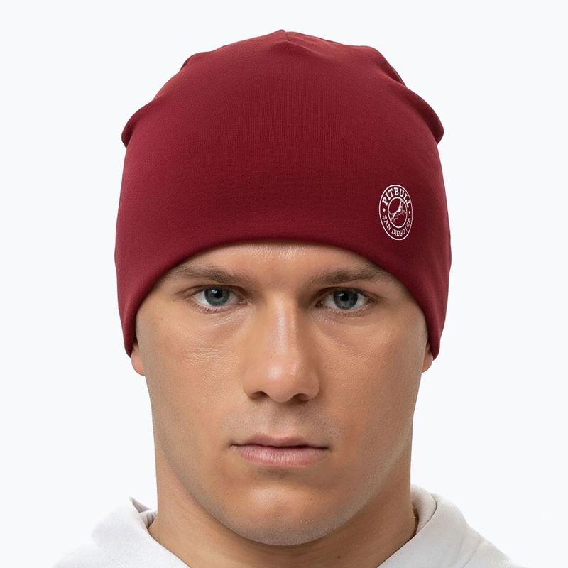 Зимна шапка Pitbull San Diego Ca Beanie burgundy 3