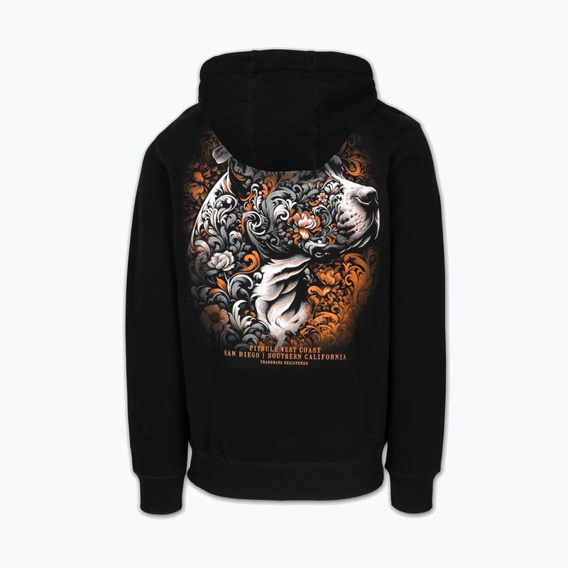 Мъжки суитшърт Pitbull Tattoo Hooded black 2