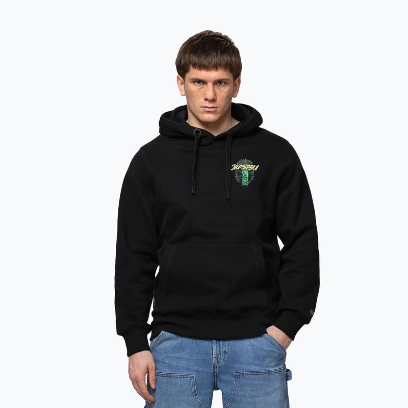 Мъжки суитшърт Pitbull Bjj Fight Dvsn Hooded black
