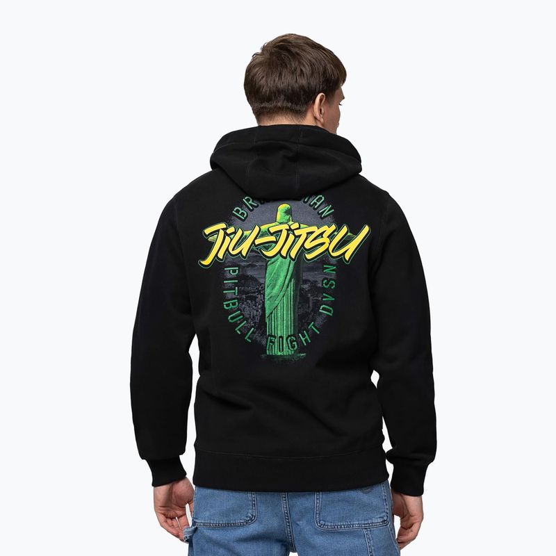 Мъжки суитшърт Pitbull Bjj Fight Dvsn Hooded black 3