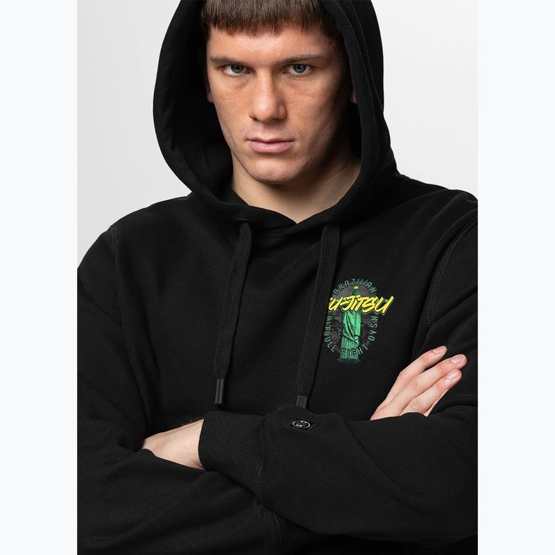 Мъжки суитшърт Pitbull Bjj Fight Dvsn Hooded black 4