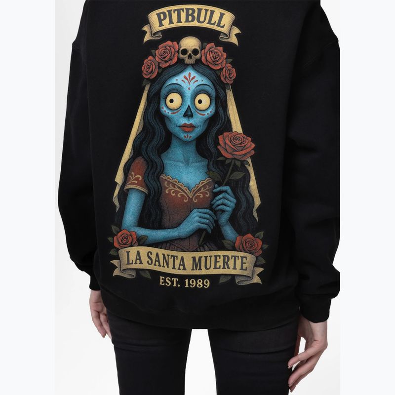 Дамски суитшърт Pitbull La Santa Muerte Hooded black 4