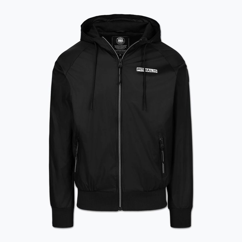 Мъжко яке Pitbull Athletic Logo Nylon Hooded black 5