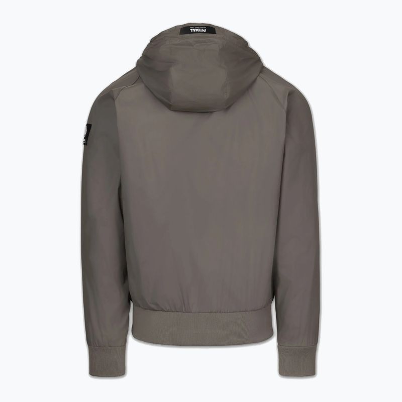 Мъжко яке Pitbull Athletic Logo Nylon Hooded taupe 6