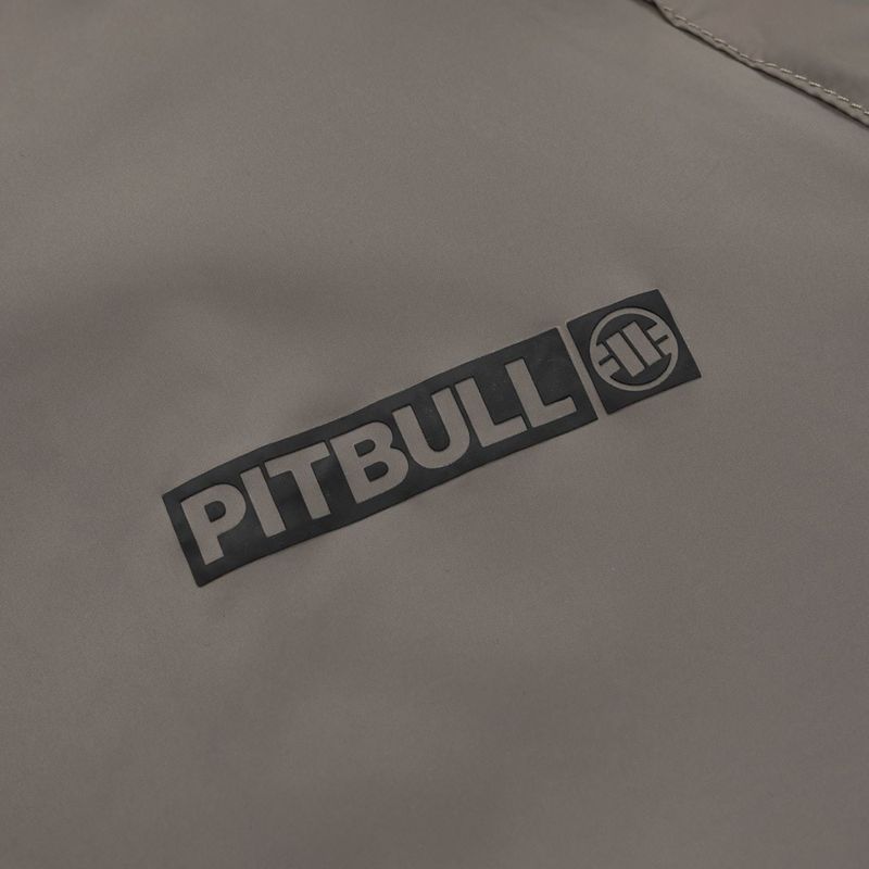 Мъжко яке Pitbull Athletic Logo Nylon Hooded taupe 8
