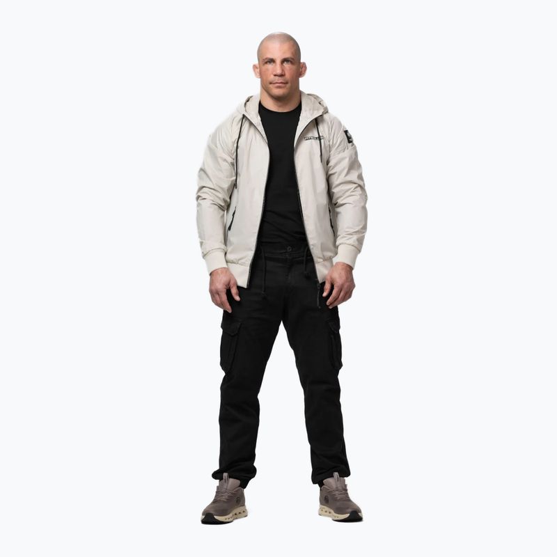 Мъжко яке Pitbull Athletic Logo Nylon Hooded light sand 2